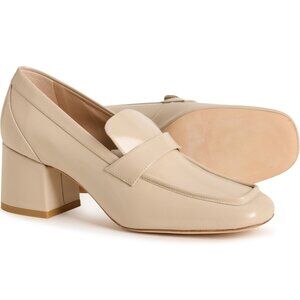 *Stuart Weitzman Made in Spain Sleek 60 Heeled Loafers - Leather (For Women)*